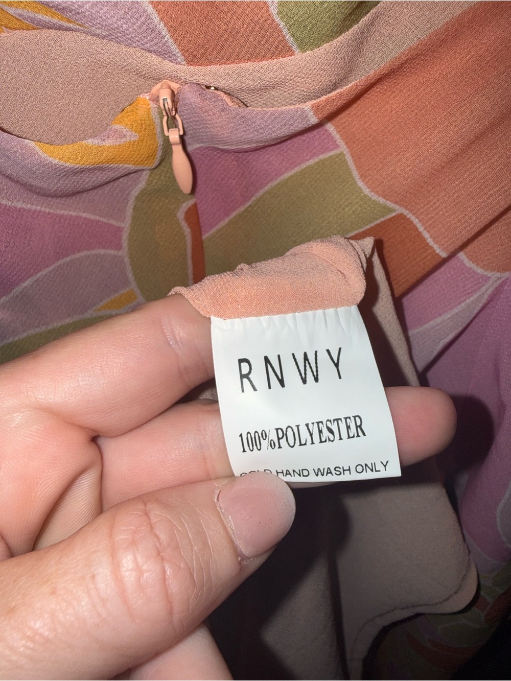 NWT Runaway The Label Sienna Multicolour Slip Dress Maxi summer size 6 / Medium - Picture 10 of 10